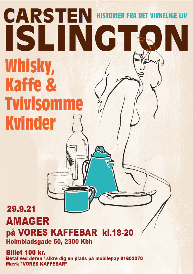 Whisky, & Tvivlsomme med Komiker-Storyteller Carsten Islington - Islington